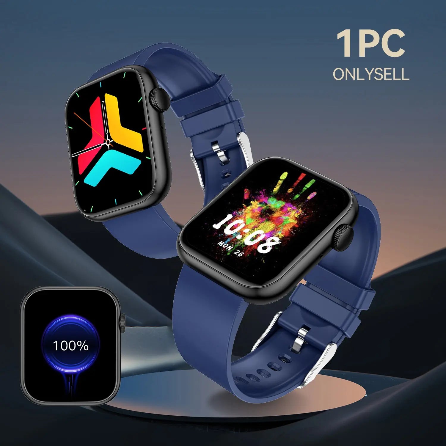 Smart Fitness Tracker Smartwatch with Bluetooth Call Function - Activity Watch for iPhone & Android, Touchscreen Health Wearable