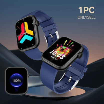 Smart Fitness Tracker Smartwatch with Bluetooth Call Function - Activity Watch for iPhone & Android, Touchscreen Health Wearable
