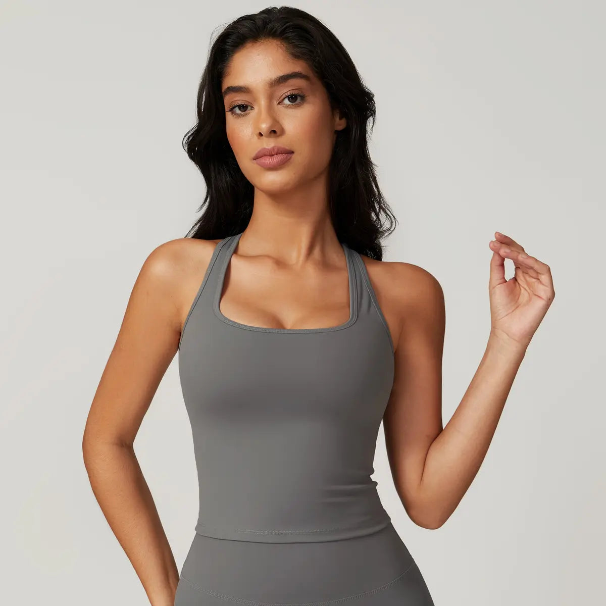 MASKERT Women'S Sports Tank Top Built-In Bra Stretchy Buttery Soft Lightweight for Yoga & Training