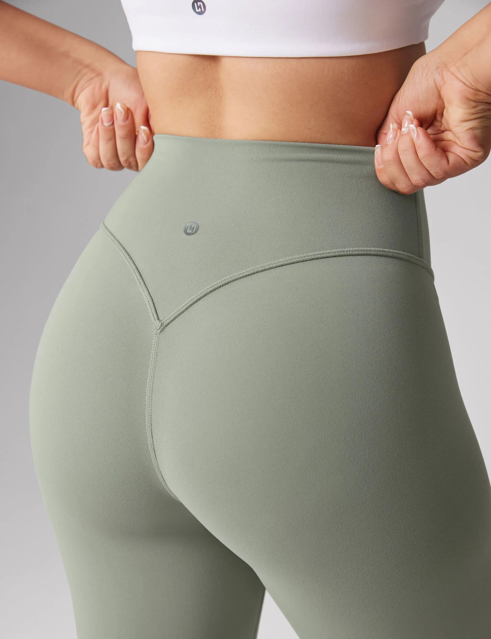 Hugcurve No Front Seam High Waisted Workout Leggings for Women Buttery Soft Yoga Pants Gym Athletic Tights - 25''/28''