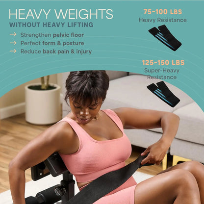 Lifepro Gluteblast Hip Thrust Machine - Compact Home Gym Equipment for Enhanced Glute Development and Lower Back Support | Adjustable Design with Lifetime Warranty