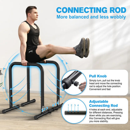 Relife Sports Dip Station Functional Heavy Duty Dip Stands Fitness Workout Dip Bar Station Stabilizer Parallette Push up Stand Dealsforyoudays Strength Training Equipment Summervibes
