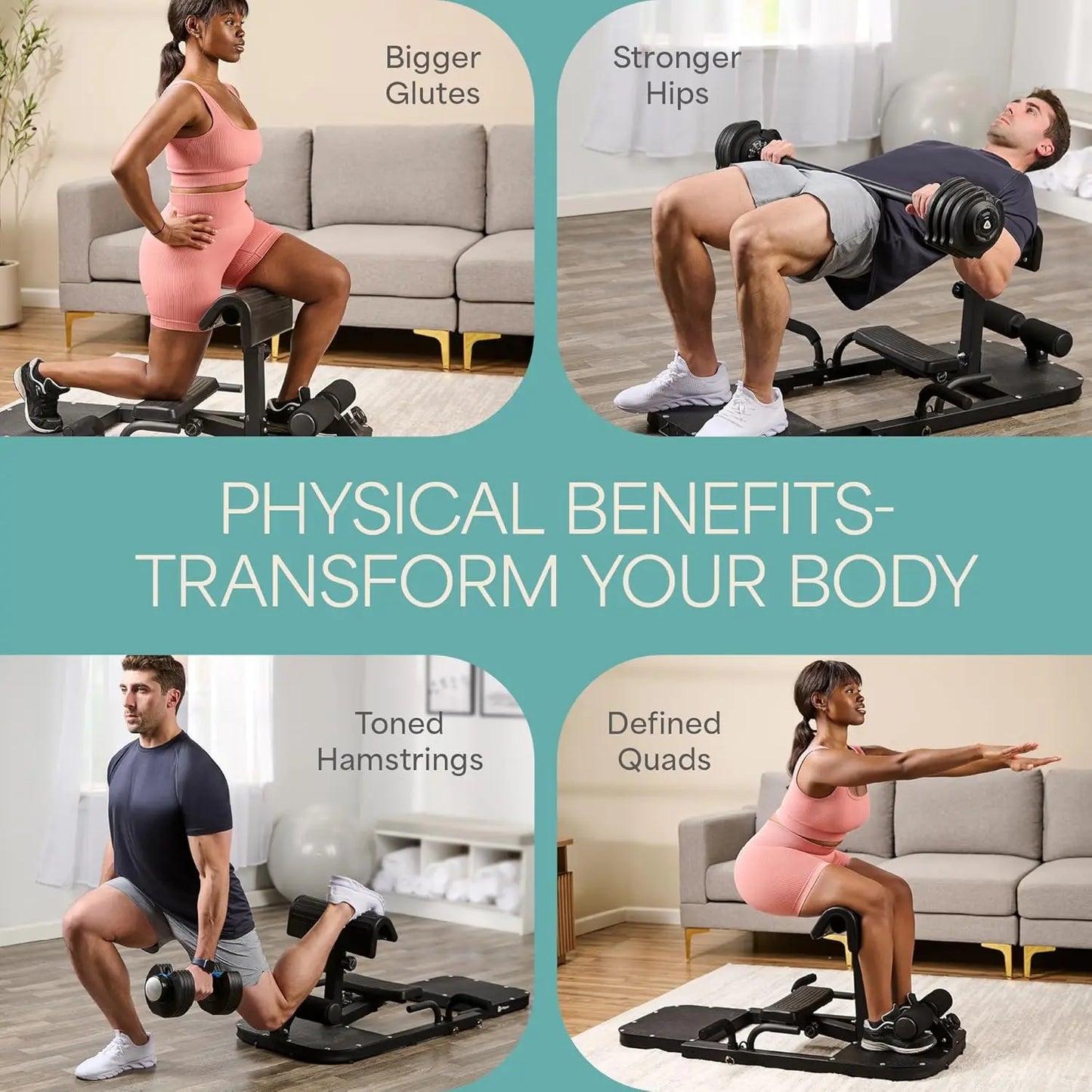 Lifepro Gluteblast Hip Thrust Machine - Compact Home Gym Equipment for Enhanced Glute Development and Lower Back Support | Adjustable Design with Lifetime Warranty