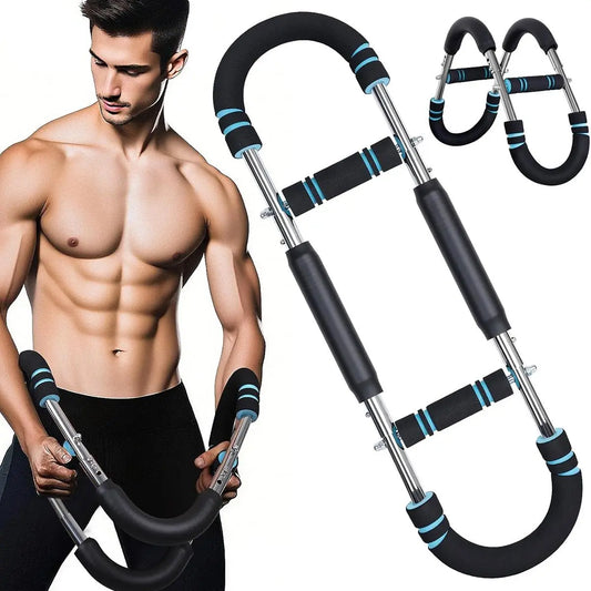 Adjustable Power Twister Arm Trainer for Chest & Arm Workout, Portable Upper Body Strength Bar for Men Home Gym Fitness Summervibes