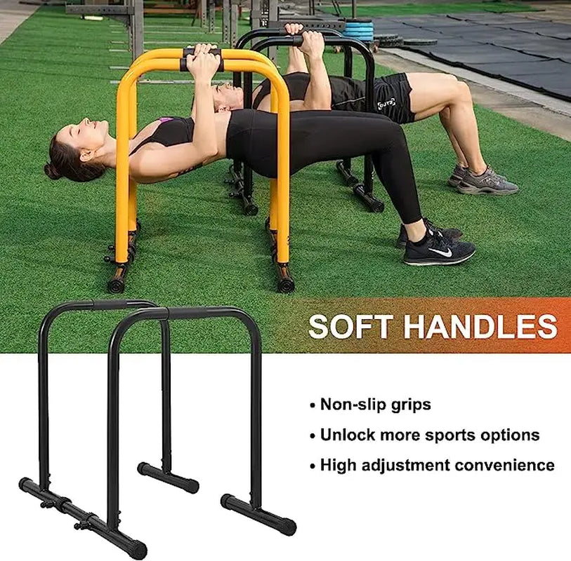 Relife Sports Dip Station Functional Heavy Duty Dip Stands Fitness Workout Dip Bar Station Stabilizer Parallette Push up Stand Dealsforyoudays Strength Training Equipment Summervibes