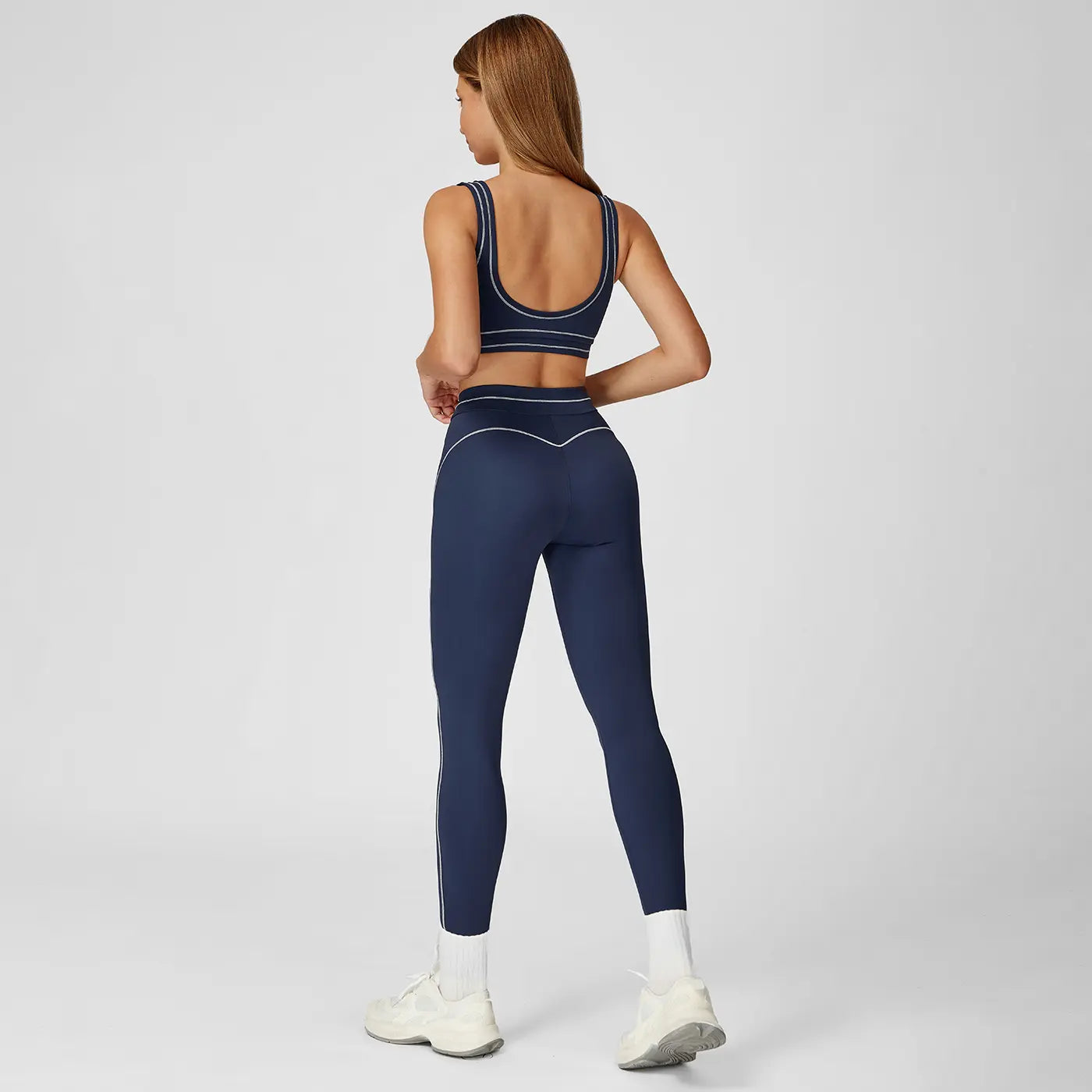 MFVIM Women'S Two-Piece Sports Set, Comfortable Activewear for Fitness and Gym, Athletic Clothing for Everyday Use Summer Sportswear Yoga Bottoms Sporty Casual Seamless