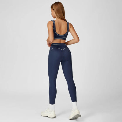 MFVIM Women'S Two-Piece Sports Set, Comfortable Activewear for Fitness and Gym, Athletic Clothing for Everyday Use Summer Sportswear Yoga Bottoms Sporty Casual Seamless