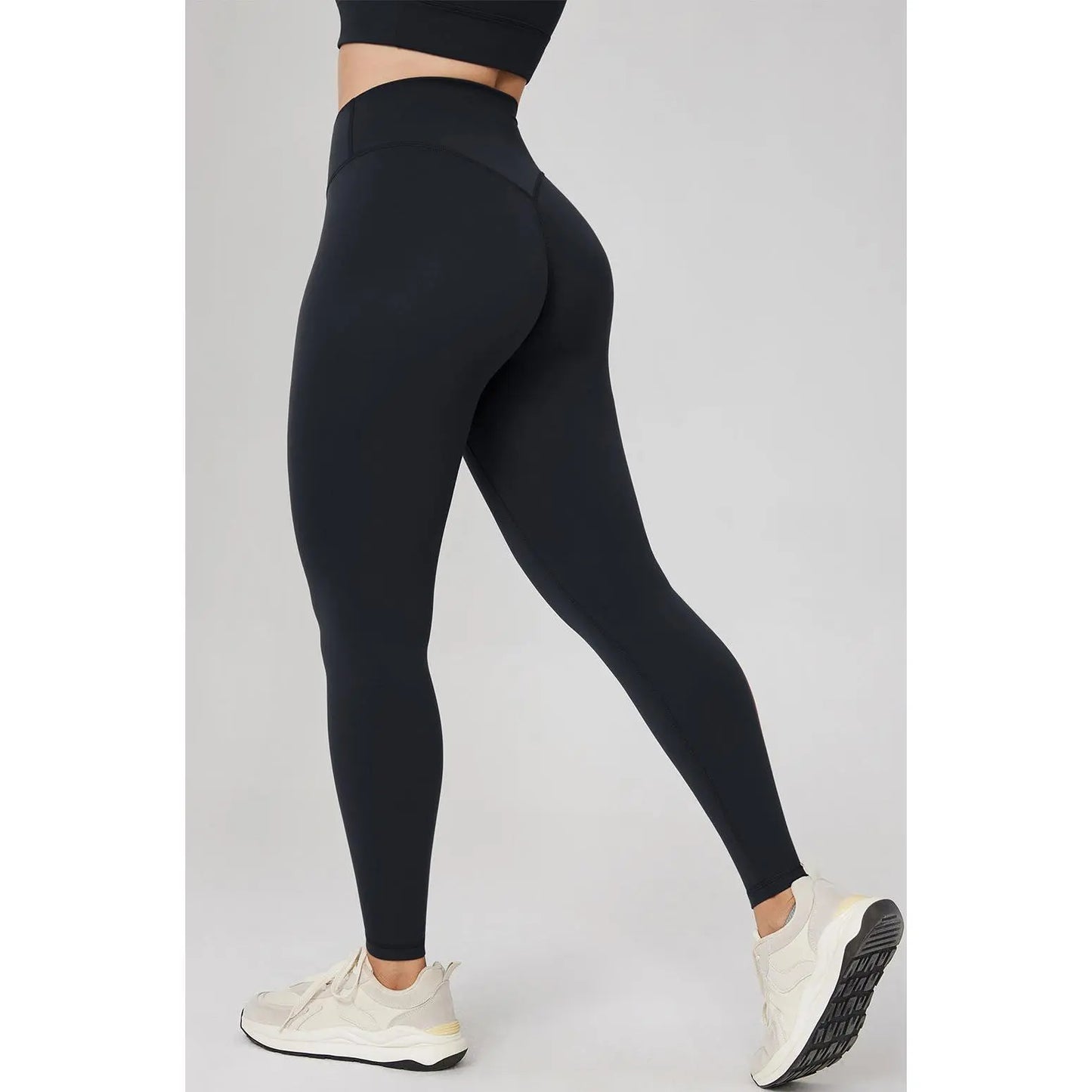 Hugcurve No Front Seam High Waisted Workout Leggings for Women Buttery Soft Yoga Pants Gym Athletic Tights - 25''/28''