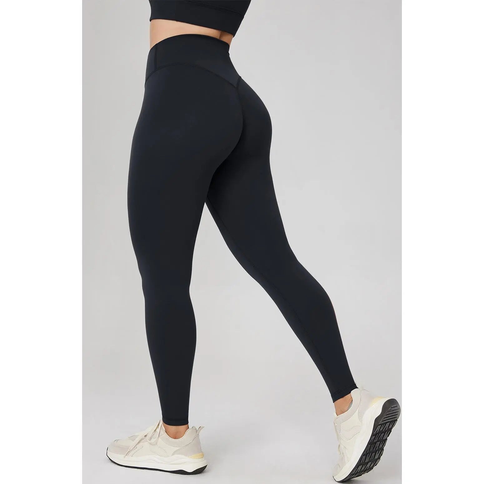 Hugcurve No Front Seam High Waisted Workout Leggings for Women Buttery Soft Yoga Pants Gym Athletic Tights - 25''/28''