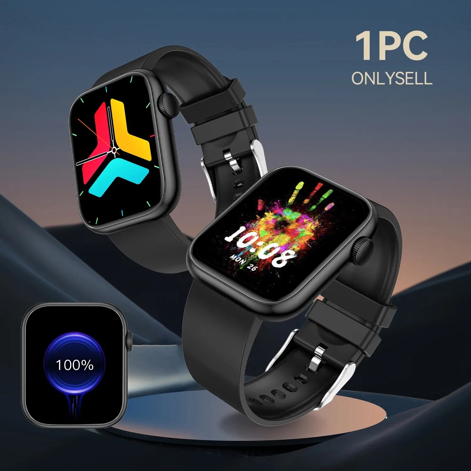 Smart Fitness Tracker Smartwatch with Bluetooth Call Function - Activity Watch for iPhone & Android, Touchscreen Health Wearable