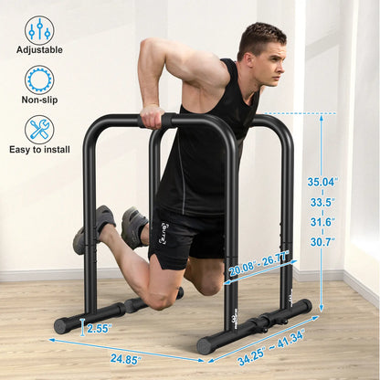 Relife Sports Dip Station Functional Heavy Duty Dip Stands Fitness Workout Dip Bar Station Stabilizer Parallette Push up Stand Dealsforyoudays Strength Training Equipment Summervibes