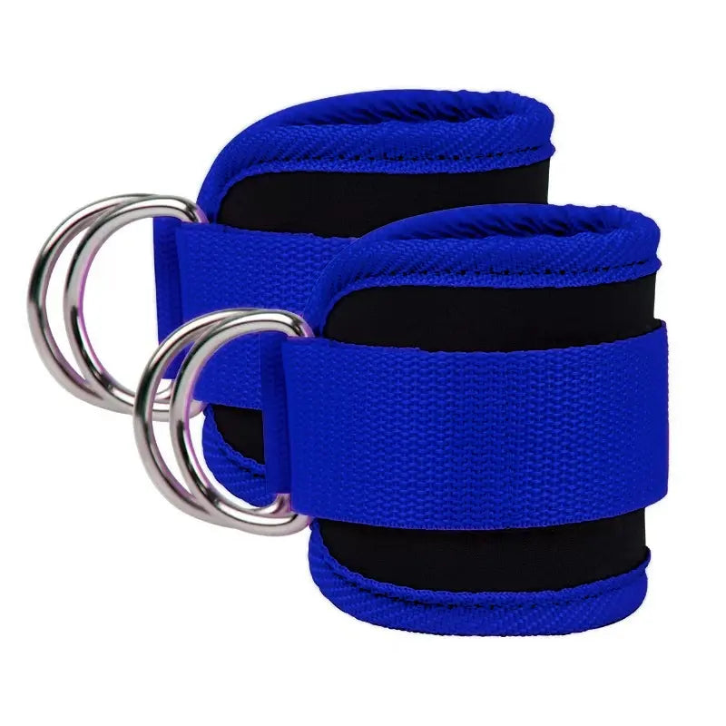 Ankle Straps with Double D-Ring for Gym Workouts Glutes Legs Strength Training Fitness Pink Black Blue Red Nylon Weight Equipment Weighted Belt Support Sports Safety Abductors