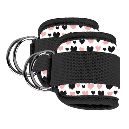 Ankle Straps with Double D-Ring for Gym Workouts Glutes Legs Strength Training Fitness Pink Black Blue Red Nylon Weight Equipment Weighted Belt Support Sports Safety Abductors