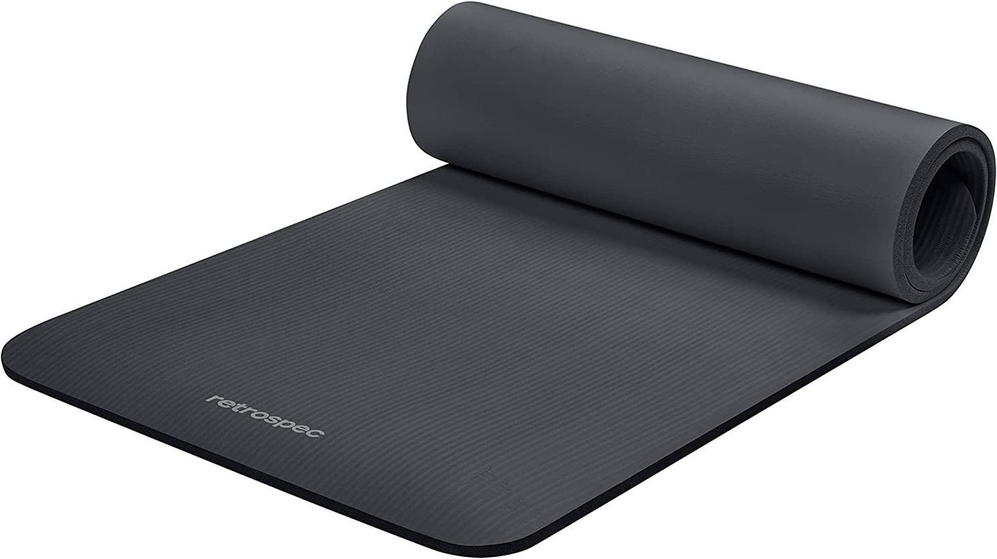 Premium Non-Slip Solana Yoga Mat with Nylon Strap - 72x24 Inches, Ideal for Pilates, Stretching, and Fitness - Easy to Clean and BPA Free