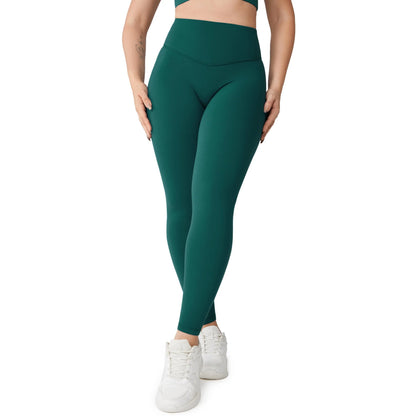 Hugcurve No Front Seam High Waisted Workout Leggings for Women Buttery Soft Yoga Pants Gym Athletic Tights - 25''/28''
