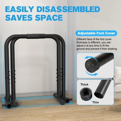 Relife Sports Dip Station Functional Heavy Duty Dip Stands Fitness Workout Dip Bar Station Stabilizer Parallette Push up Stand Dealsforyoudays Strength Training Equipment Summervibes