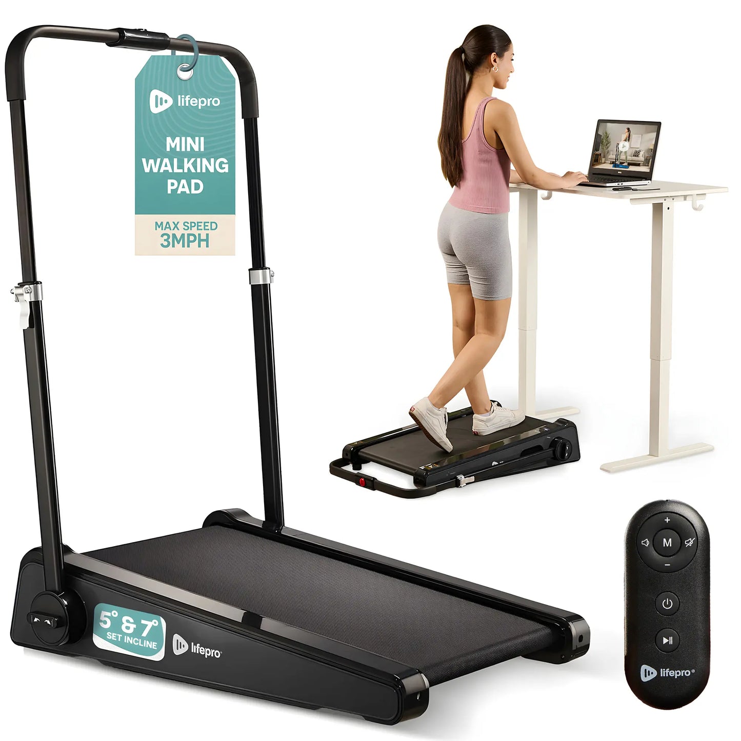 Pacermini Pro Portable Treadmill - Exercise Equipment for Home Gym Portable Treadmill