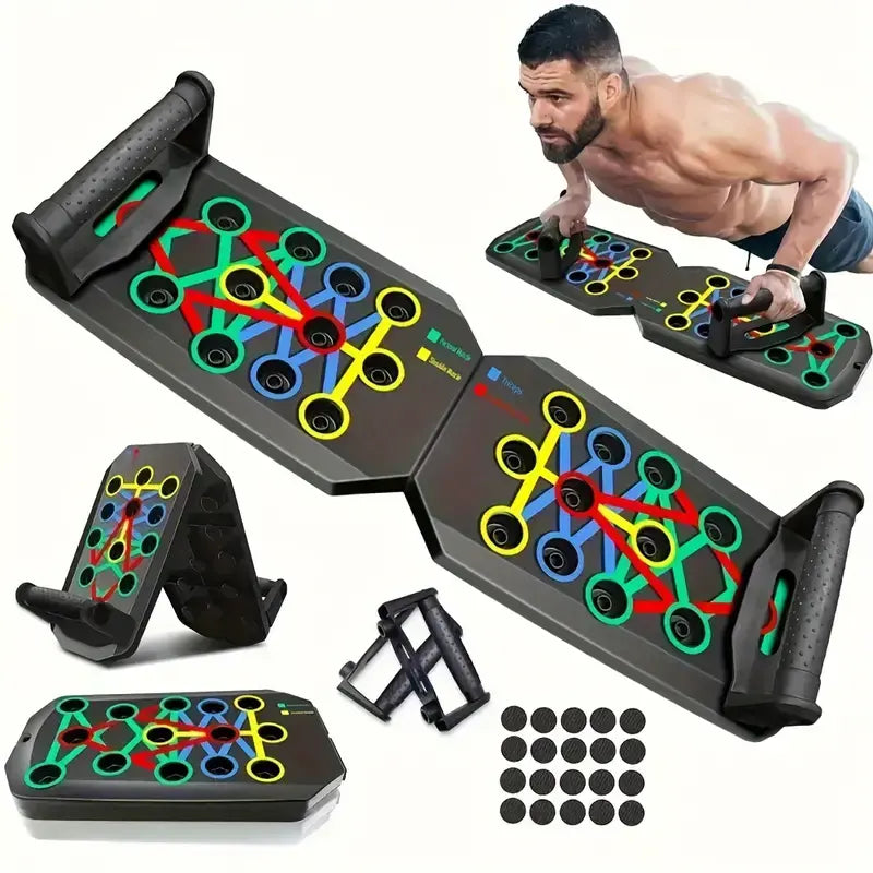 Push-Up Board for Men and Women Multifunctional Detachable Push-Up Bar for Strength Training Portable Home Gym Exercise Equipment Fitness Level Summervibes