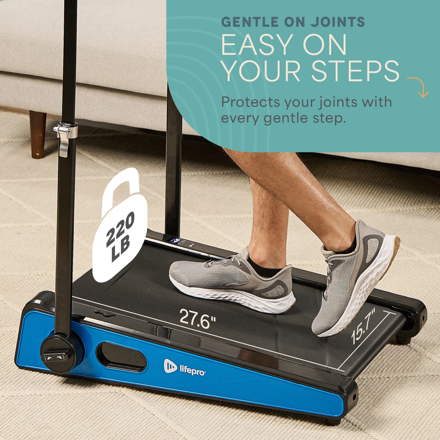 Pacermini Pro Portable Treadmill - Exercise Equipment for Home Gym Portable Treadmill